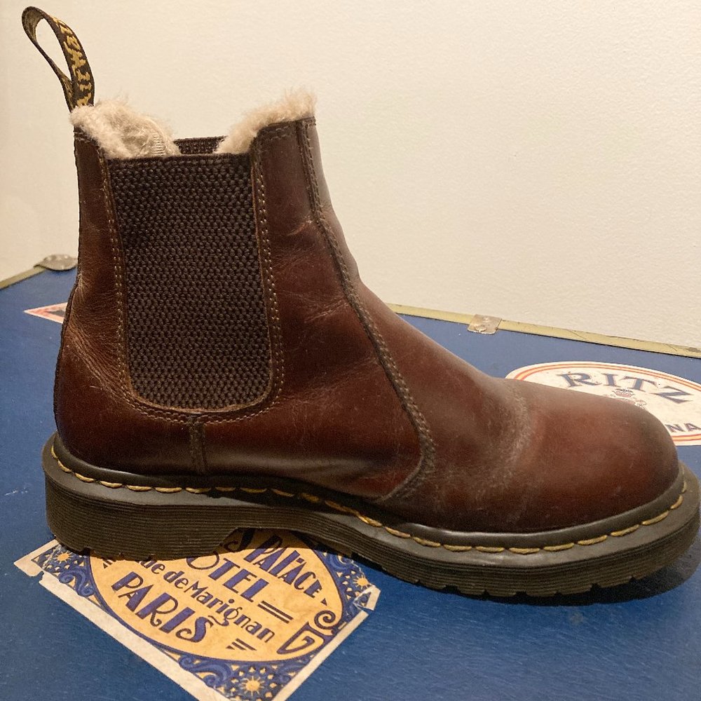 Dr. Marten's Women's Leonore Faux Fur-lined Chelsea Boots